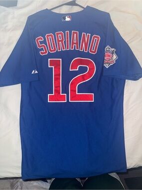 Majestic Royal Blue Authentic MLB Jersey Tag